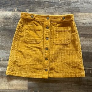 Madewell Corduroy Mini Skirt